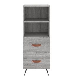 Buffet Sonoma gris 34,5x34x90 cm Bois d'ingénierie