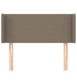 Tête de lit avec oreilles Taupe 103x16x78/88 cm Tissu