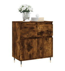 Buffet Chêne fumé 60x35x70 cm Bois d'ingénierie