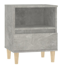 Table de chevet Gris béton 40x35x50 cm