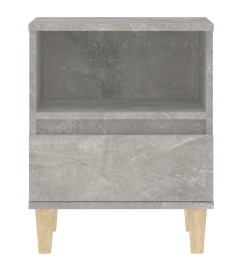 Table de chevet Gris béton 40x35x50 cm