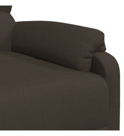 Fauteuil de massage Marron foncé Tissu