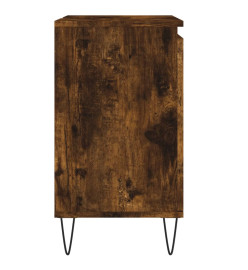 Armoire de bain chêne fumé 58x33x60 cm bois d'ingénierie