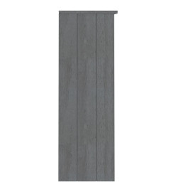 Dessus de buffet HAMAR Gris foncé 85x35x100 cm Bois de pin