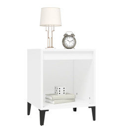 Tables de chevet 2 pcs Blanc 40x35x50 cm