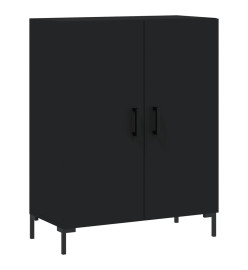 Buffet noir 69,5x34x90 cm bois d'ingénierie