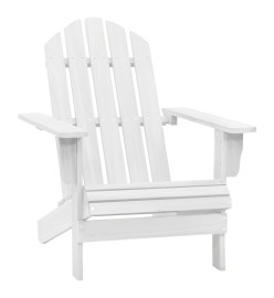 Chaise de jardin bois blanc