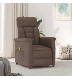 Fauteuil de massage électrique Marron Similicuir