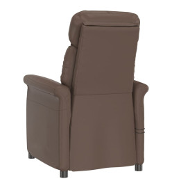 Fauteuil de massage électrique Marron Similicuir