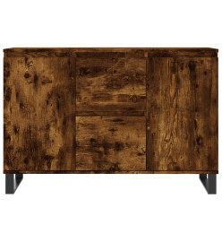 Buffet chêne fumé 104x35x70 cm bois d'ingénierie