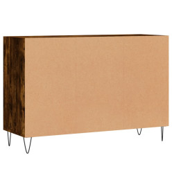 Buffet chêne fumé 103,5x35x70 cm bois d'ingénierie