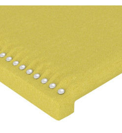 Têtes de lit 2 pcs Vert 80x5x78/88 cm Tissu