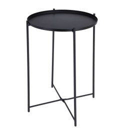 ProGarden Table d'appoint ronde 35x47 cm noir