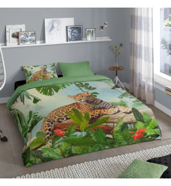 Good Morning Housse de couette JUNGLE 200x200/220 cm Multicolore