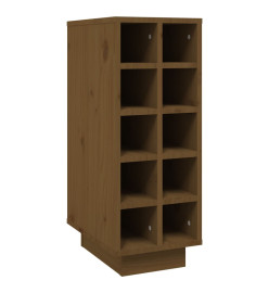 Armoire à vin Marron miel 23x34x61 cm Bois de pin massif