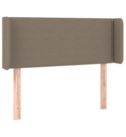 Tête de lit avec oreilles Taupe 103x16x78/88 cm Tissu