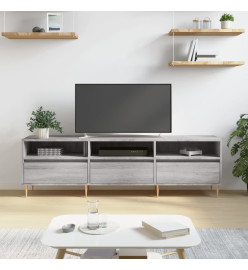 Meuble TV sonoma gris 150x30x44,5 cm bois d'ingénierie