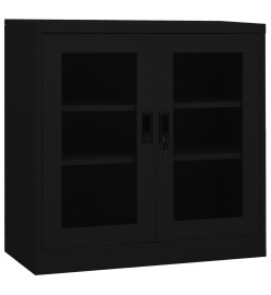 Armoire de bureau Noir 90x40x90 cm Acier