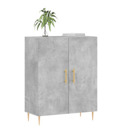 Buffet gris béton 69,5x34x90 cm bois d'ingénierie