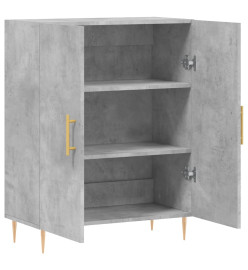 Buffet gris béton 69,5x34x90 cm bois d'ingénierie