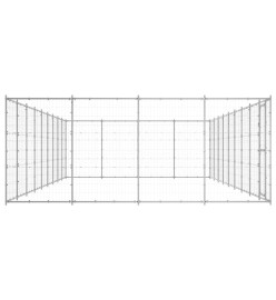 Chenil extérieur Acier galvanisé 43,56 m²