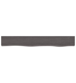 Étagère murale gris foncé 80x10x6 cm bois chêne massif traité