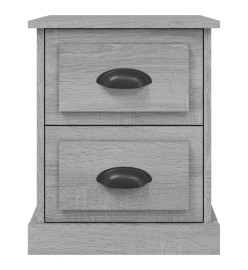 Tables de chevet 2 pcs sonoma gris 39x39x47,5cm bois ingénierie