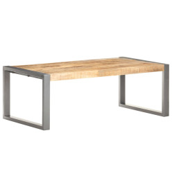 Table basse 110x60x40 cm Bois de manguier brut