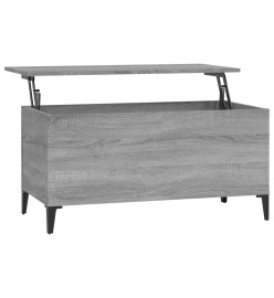 Table basse Sonoma gris 90x44,5x45 cm Bois d'ingénierie