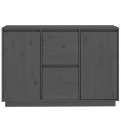 Buffet Gris 111x34x75 cm Bois massif de pin