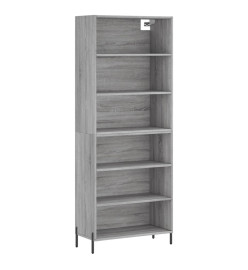 Buffet sonoma gris 69,5x32,5x180 cm bois d'ingénierie