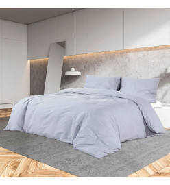 Ensemble de housse de couette Gris 225x220 cm Coton