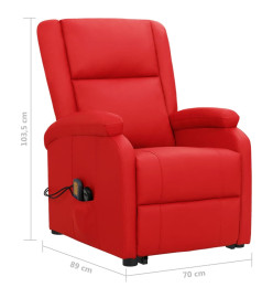 Fauteuil de massage Rouge Similicuir