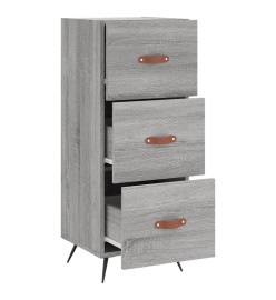 Buffet Sonoma gris 34,5x34x90 cm Bois d'ingénierie