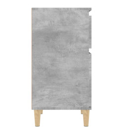 Tables de chevet 2 pcs gris béton 40x35x70 cm