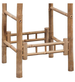 Tabourets de bar lot de 2 bambou