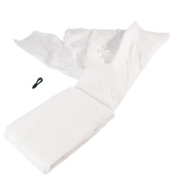 Nature Couverture en polaire d'hiver 30 g/m² Blanc 4x6 m