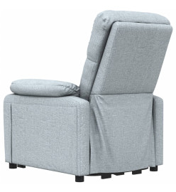 Fauteuil inclinable électrique Gris clair Tissu