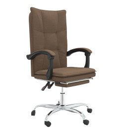 Fauteuil inclinable de bureau Marron Tissu