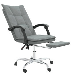 Fauteuil inclinable de bureau Gris foncé Tissu