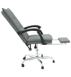 Fauteuil inclinable de bureau Gris foncé Tissu