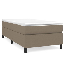 Sommier à ressorts de lit Taupe 80x200 cm Tissu
