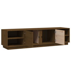 Meuble TV Marron miel 156x40x40 cm Bois de pin massif