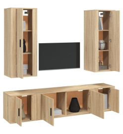 Ensemble de meubles TV 5 pcs Chêne sonoma Bois d'ingénierie