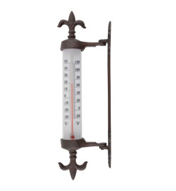 Esschert Design Thermomètre à cadre de fenêtre Fonte