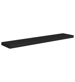 Étagères murales flottantes 2 pcs Noir 120x23,5x3,8 cm MDF