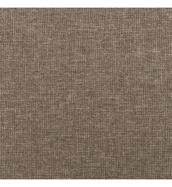 Cadre de lit avec tête de lit Taupe 140x190 cm Tissu