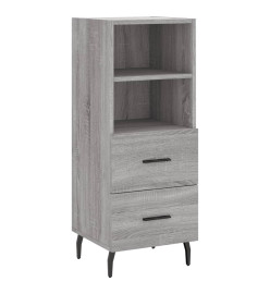 Buffet haut Sonoma gris 34,5x34x180 cm Bois d'ingénierie