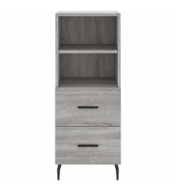 Buffet haut Sonoma gris 34,5x34x180 cm Bois d'ingénierie