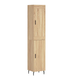 Buffet haut Chêne sonoma 34,5x34x180 cm Bois d'ingénierie